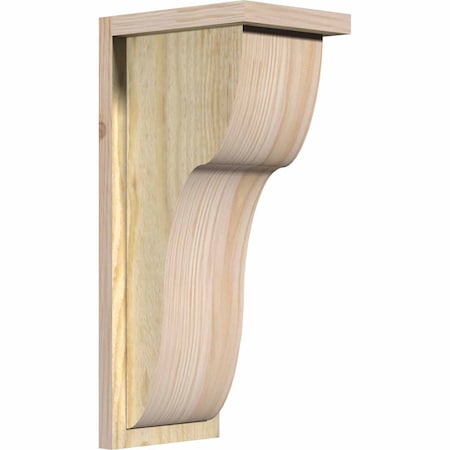 Ekena Millwork Carmel Rough Sawn Corbel w/Backplate, Douglas Fir, 8"W x 10"D x 22"H COR08X10X22CAR01RDF
